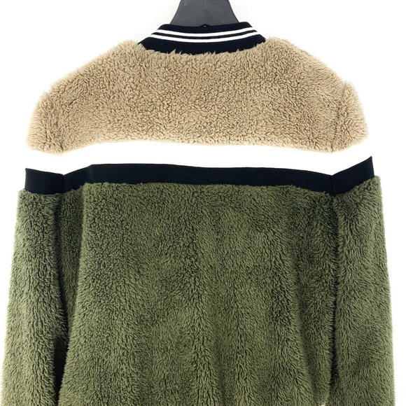 EMORY PARK Chevron ColorBlock Sherpa Bomber Jacket - Picture 14 of 16